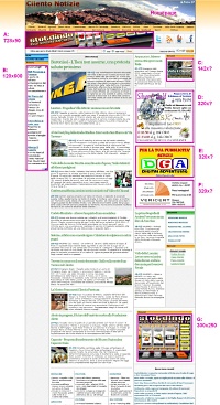 Banner pubblicit&agrave; homepage