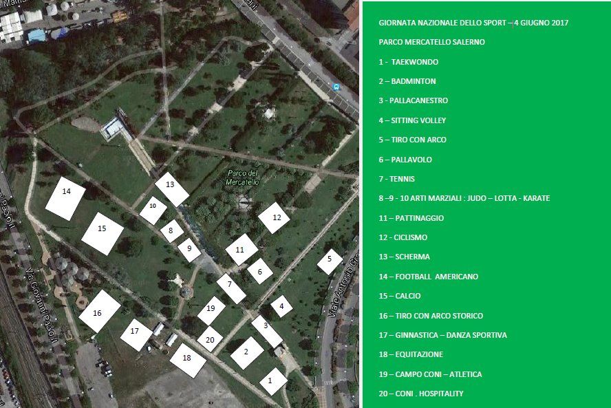 giornata dello sport piantina salerno