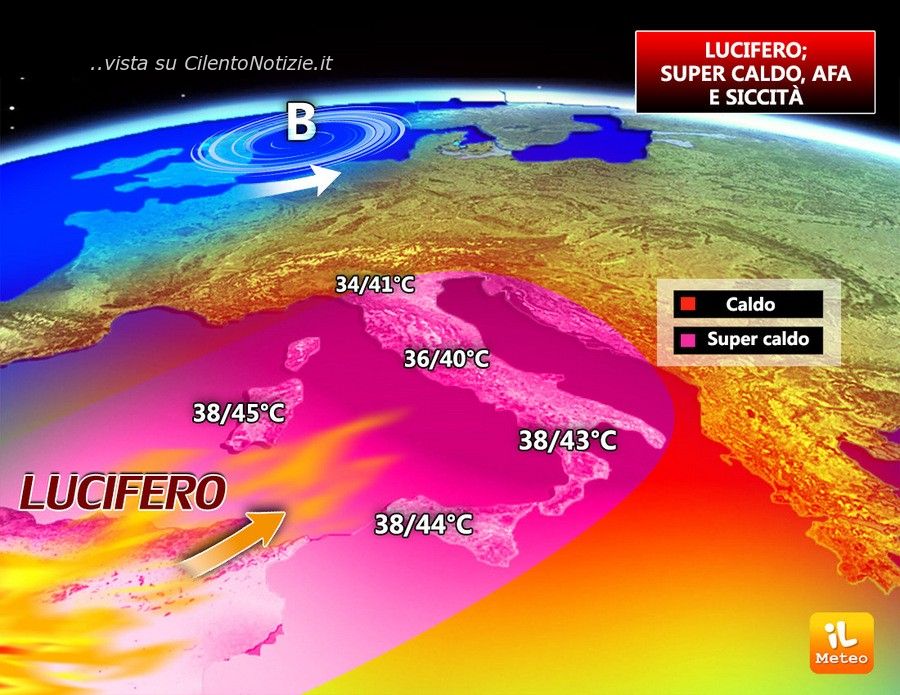 caldo lucifero siccità afa