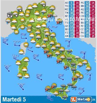 previsioni meteo sud