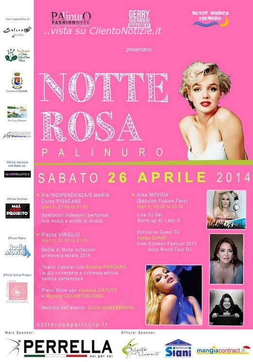 Notte rosa a Palinuro