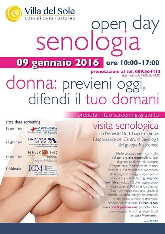 locandina open day tumore al seno