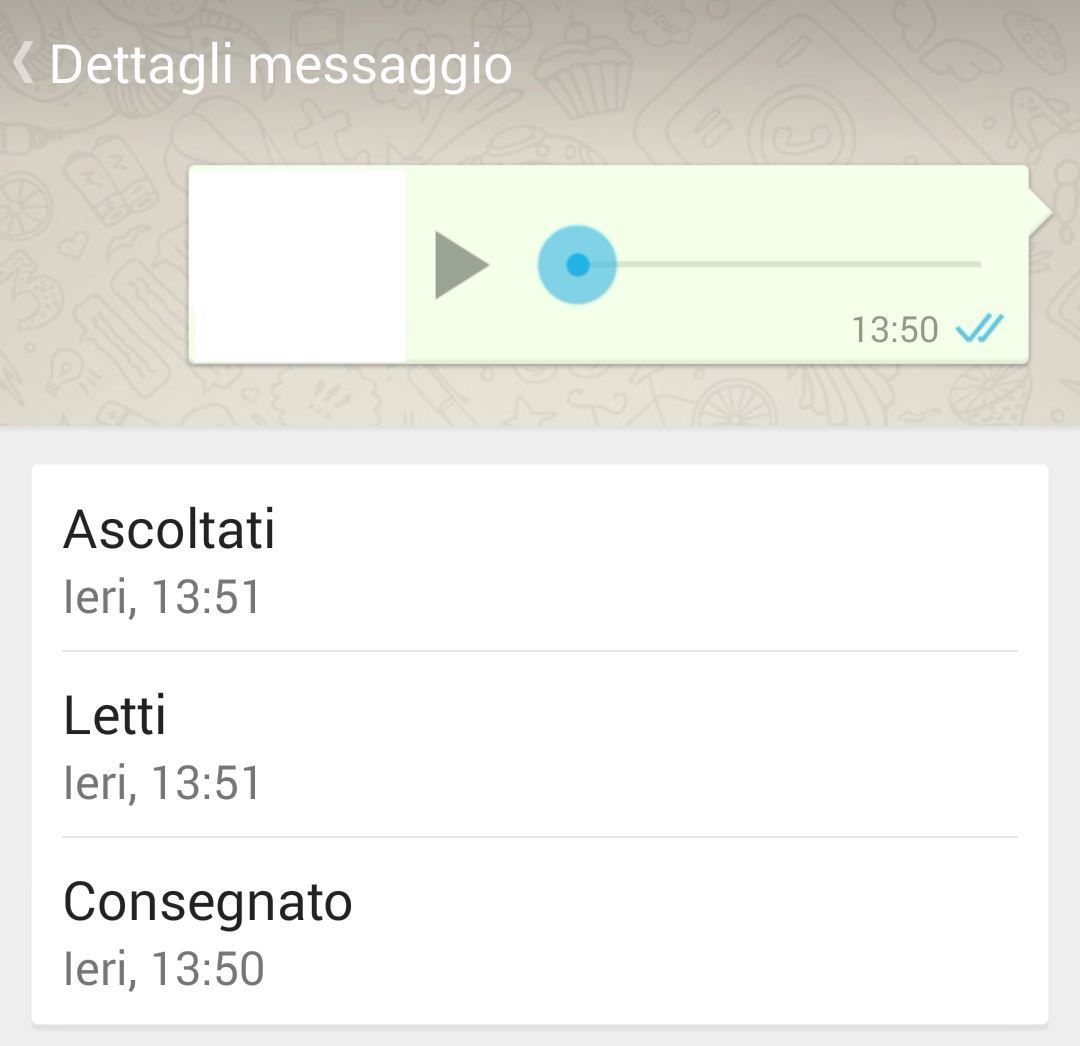notifica blu lettura whatsapp