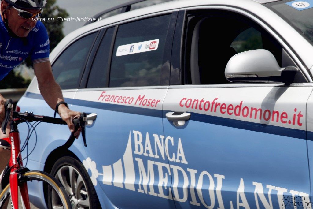 Francesco Moser ritorna nel Cilento per il giro d'italia 2013