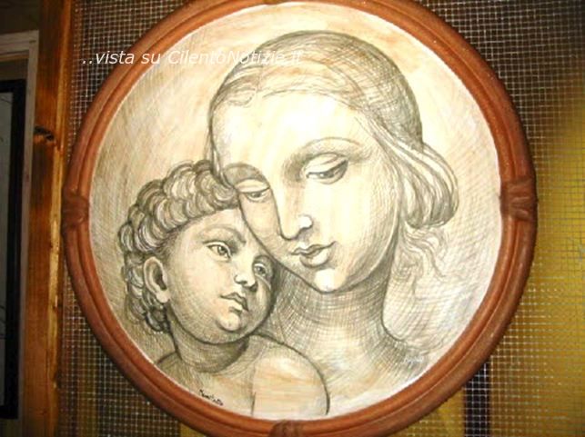 ceramica madonnna bambin gesù