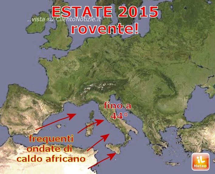 estate rovente italia 2015 meteo