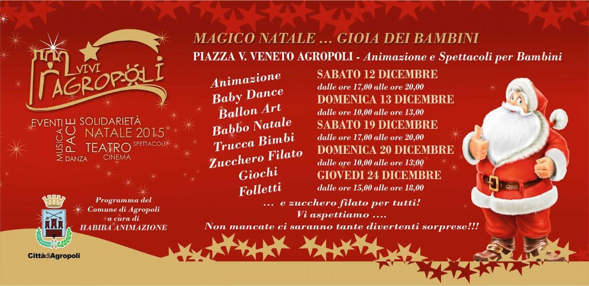 appuntamenti natale bambini agropoli