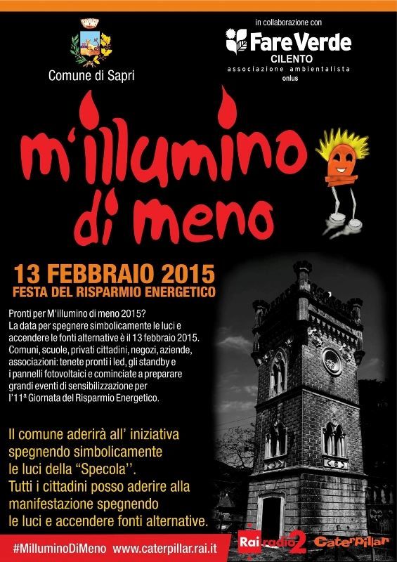 m illumino di meno sapri 2015