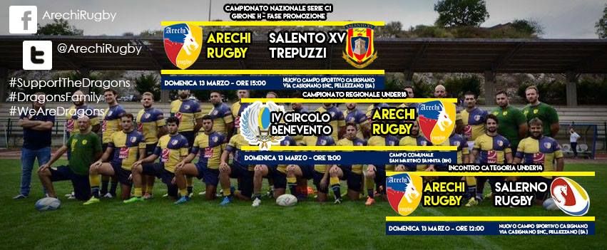 arechi rugby impegni