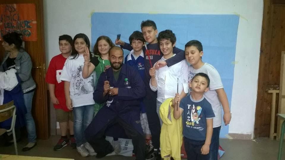 ragazzi e pennelli