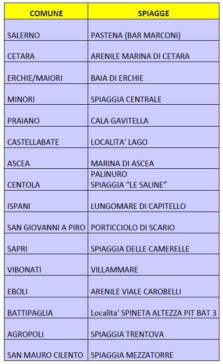 spiagge camper asl salute