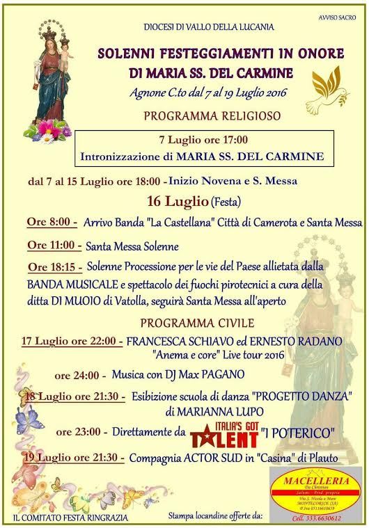 programma eventi