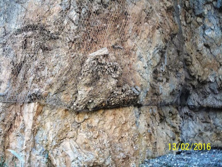 pericolo caduta massi