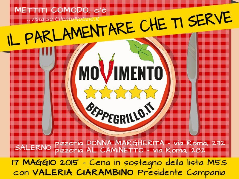 pizza day m5s salerno