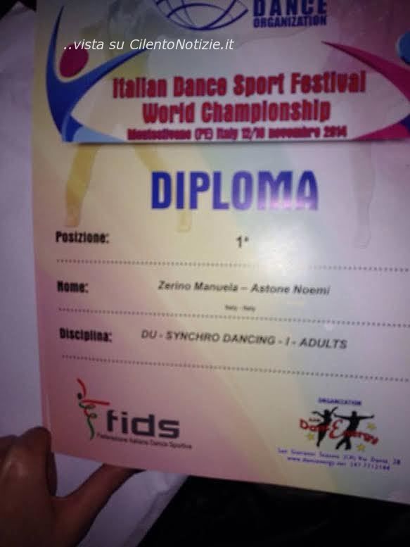 diploma 1 classificato
