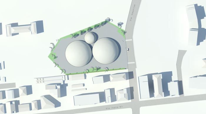 rendering parco eventi