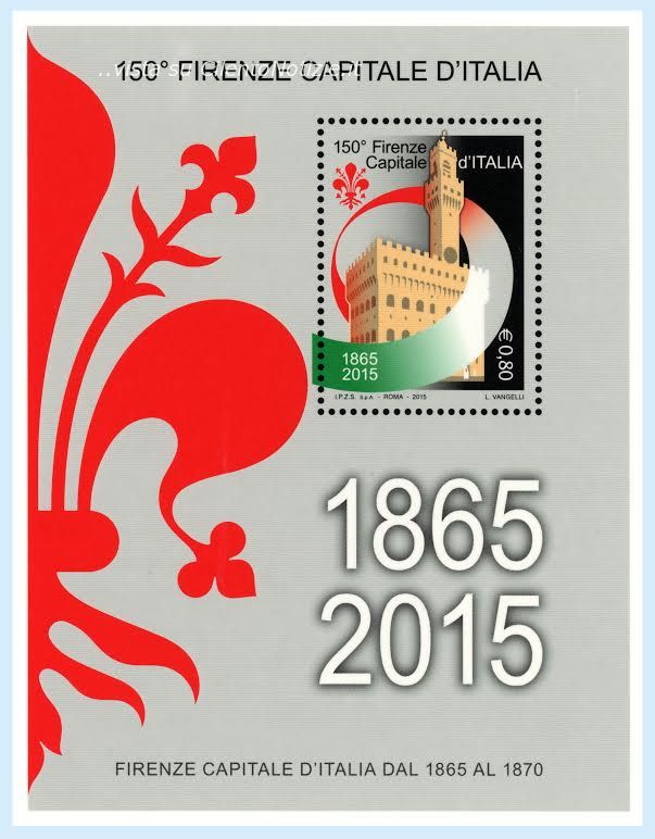 francobollo firenze capitale italia