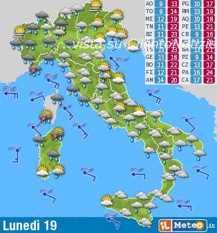meteo 19 maggio 2014