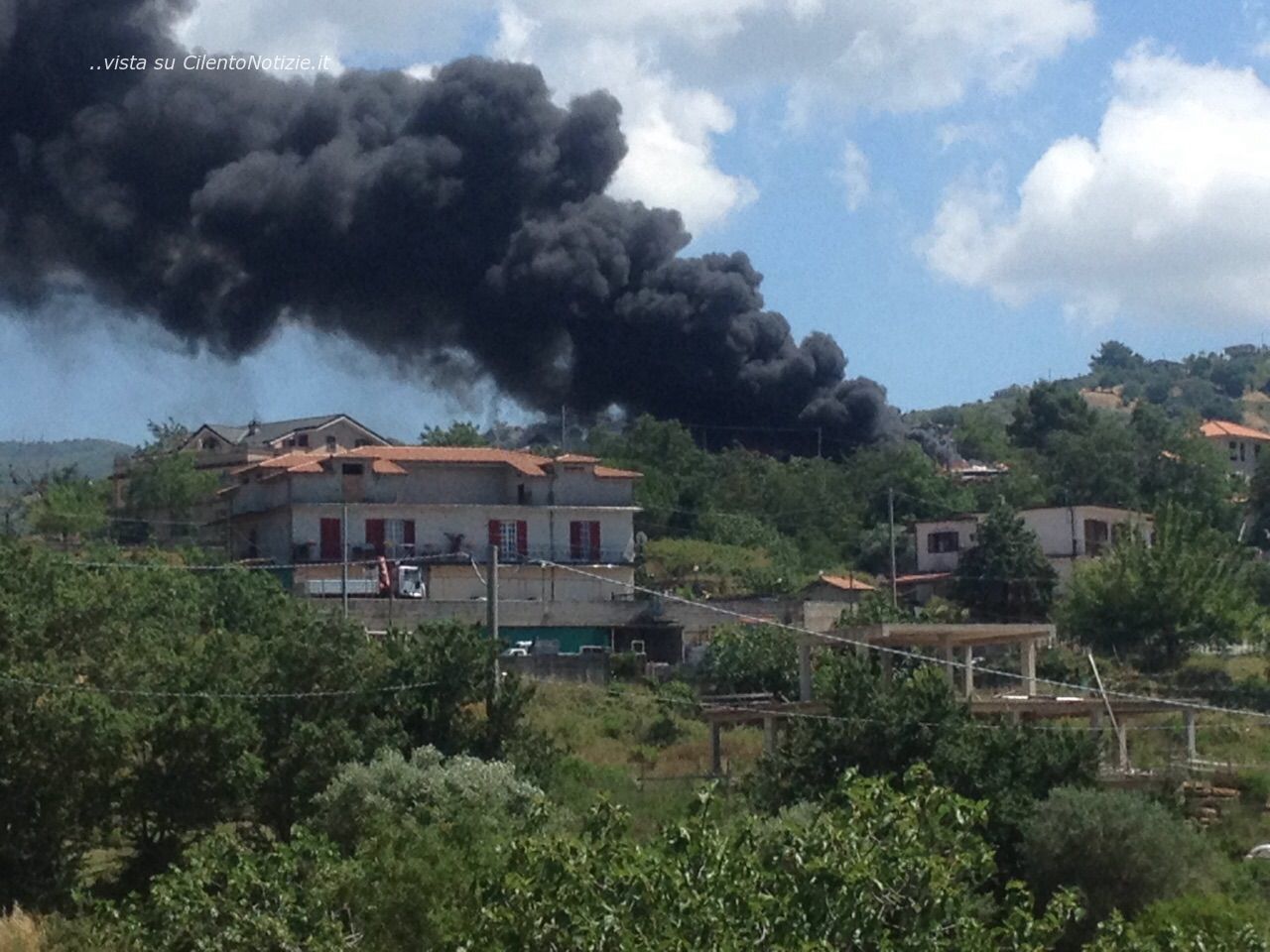 incendio da lontano