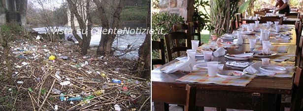 spiaggia rifiuti e plastica