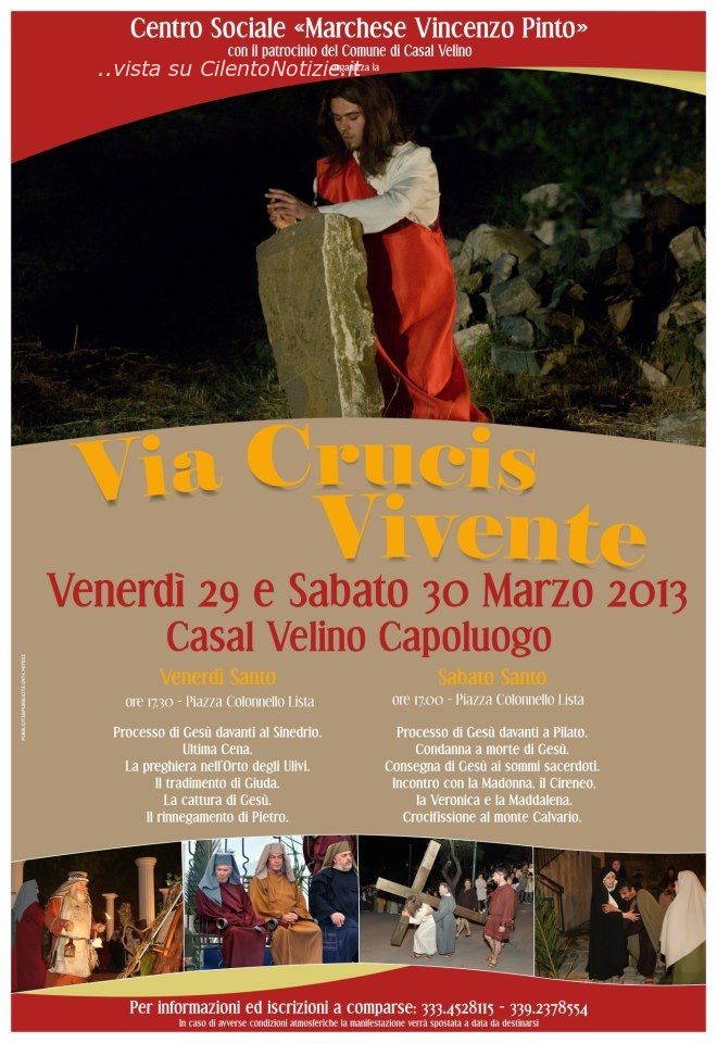 via crucis casal velino