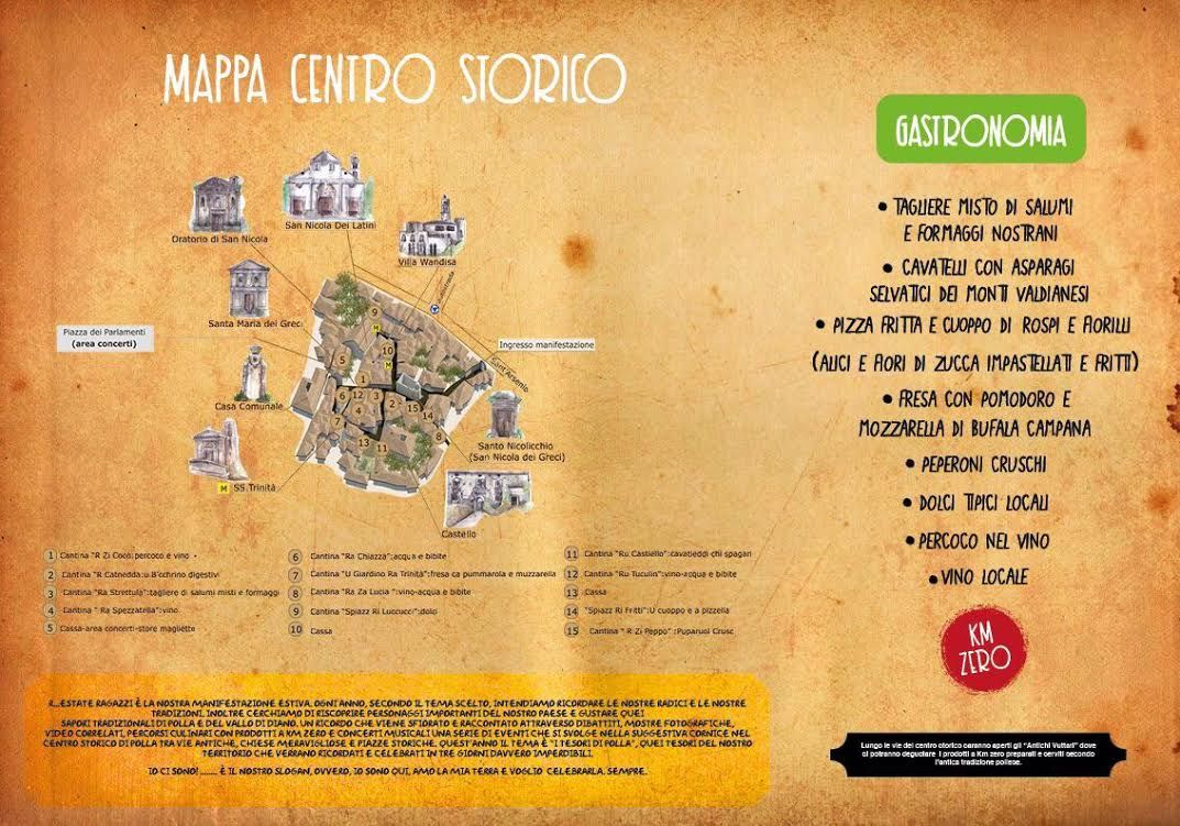 mappa centro storico polla