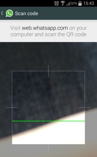 scansione fotocamera whatsapp