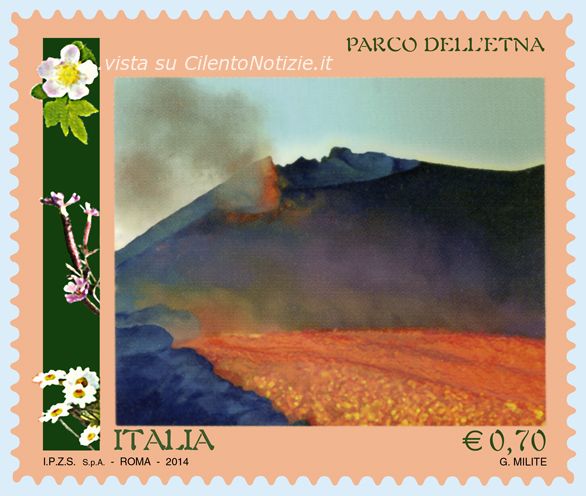 francobollo parco dell'etna