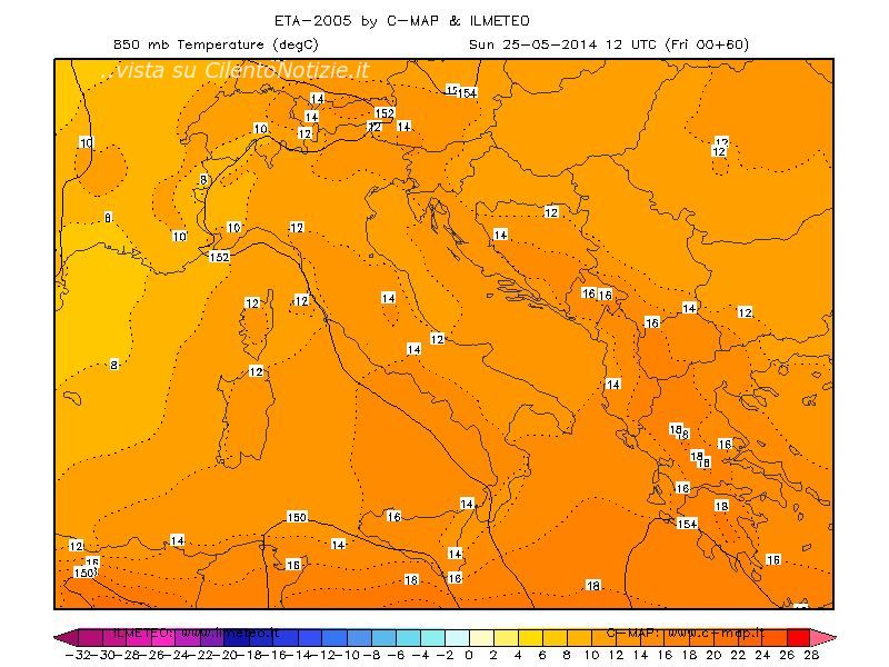 meteo caldo ovunque