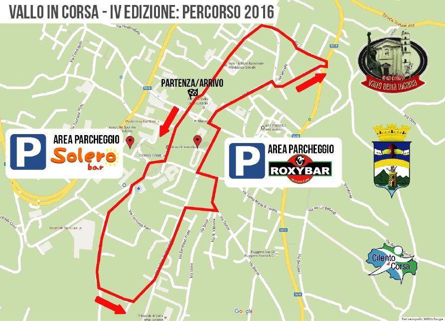 mappa percorso vallo in corsa