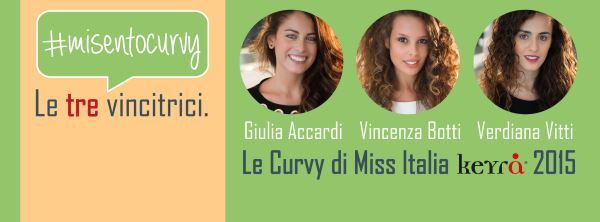 le tre vincitrici curvy