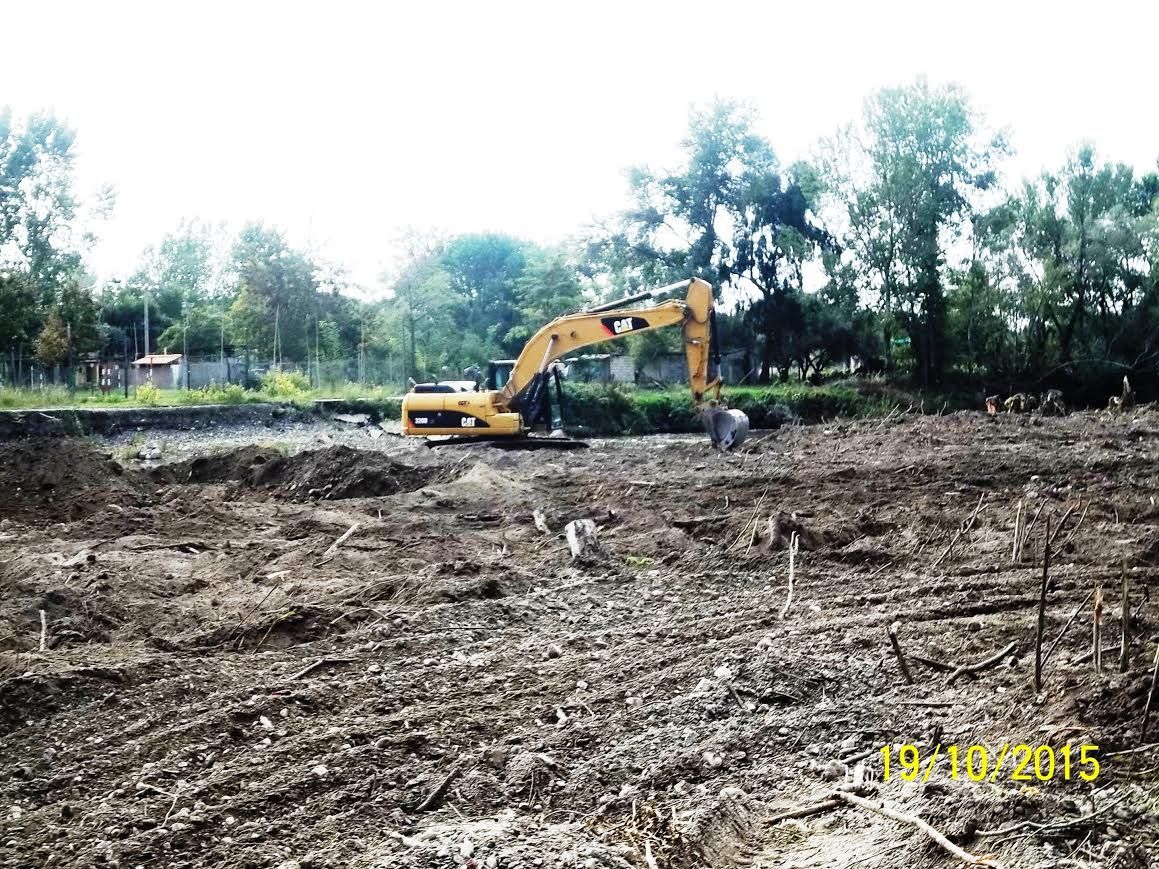 lavori al fiume mingardo
