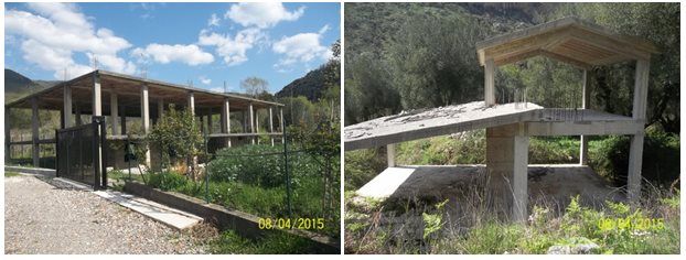 scheletri cemento armato paesaggio