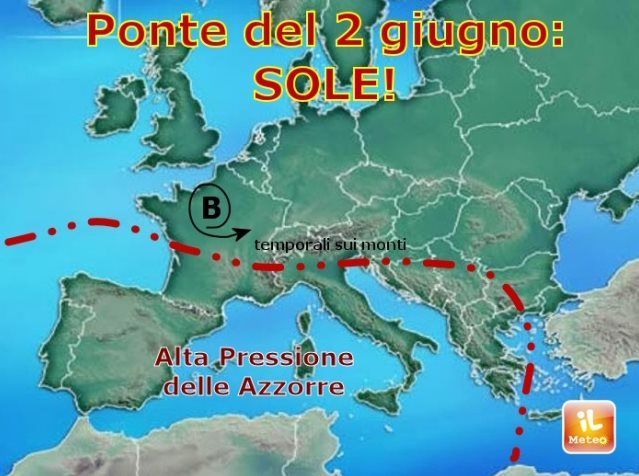 meteo 2 giugno ponte