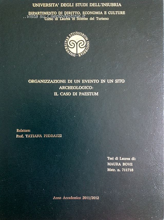 tesi di laurea su paestum