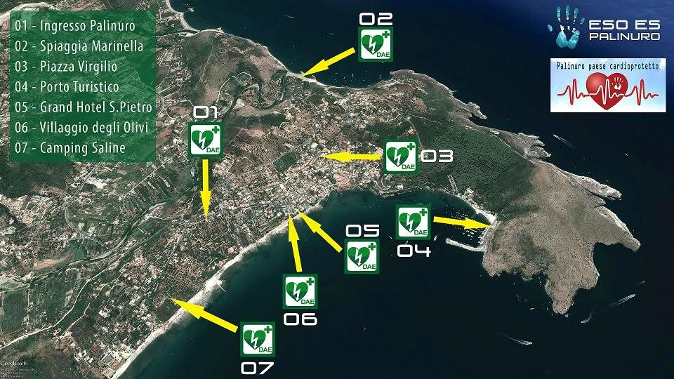 postazioni dae a palinuro defibrillatori
