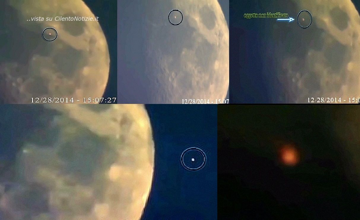 ufo sul suolo lunare