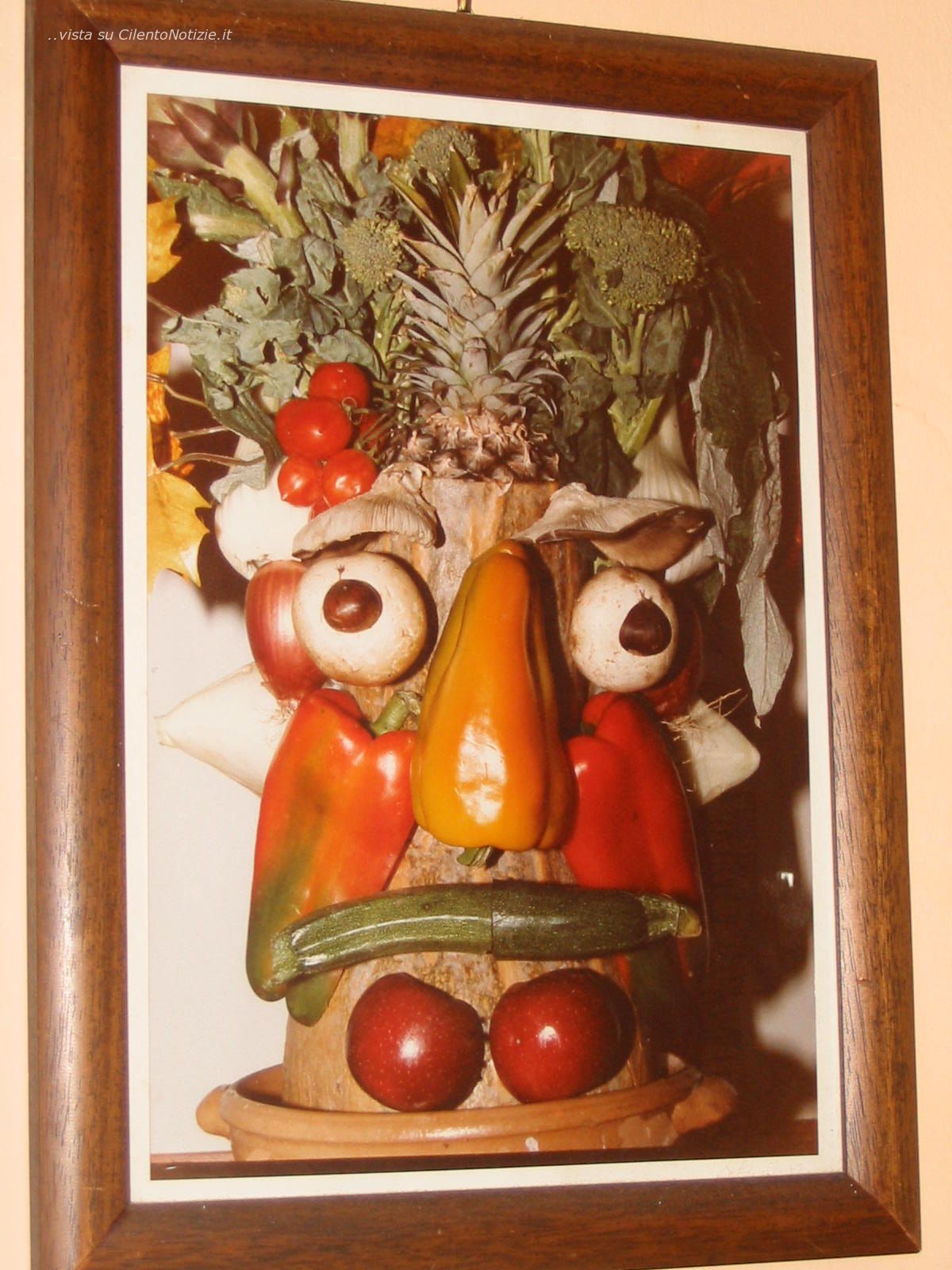 Siamo ciò che mangiamo opera Arcimboldiana di Aldo Di Bello