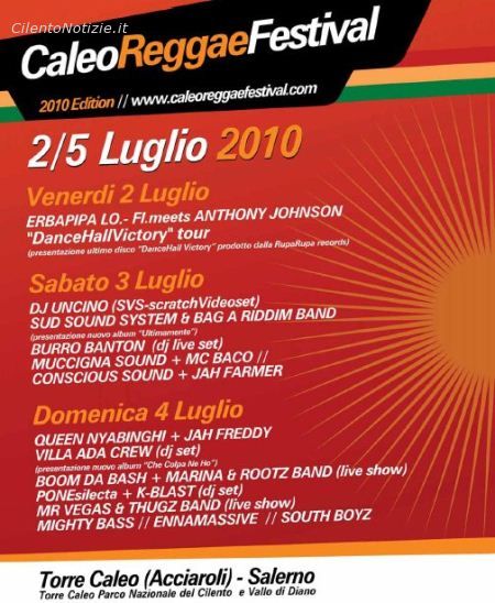 caleo reggae festival 2010