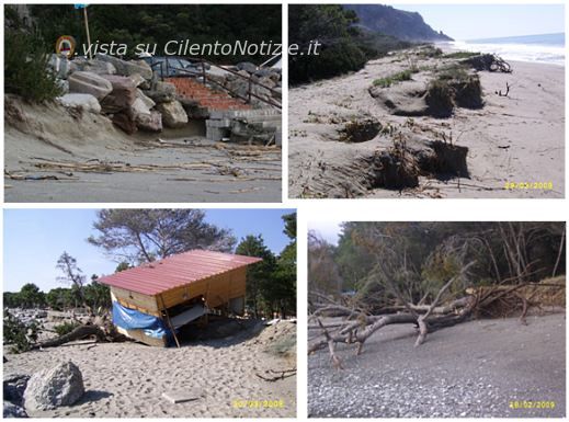 erosione costiera parco