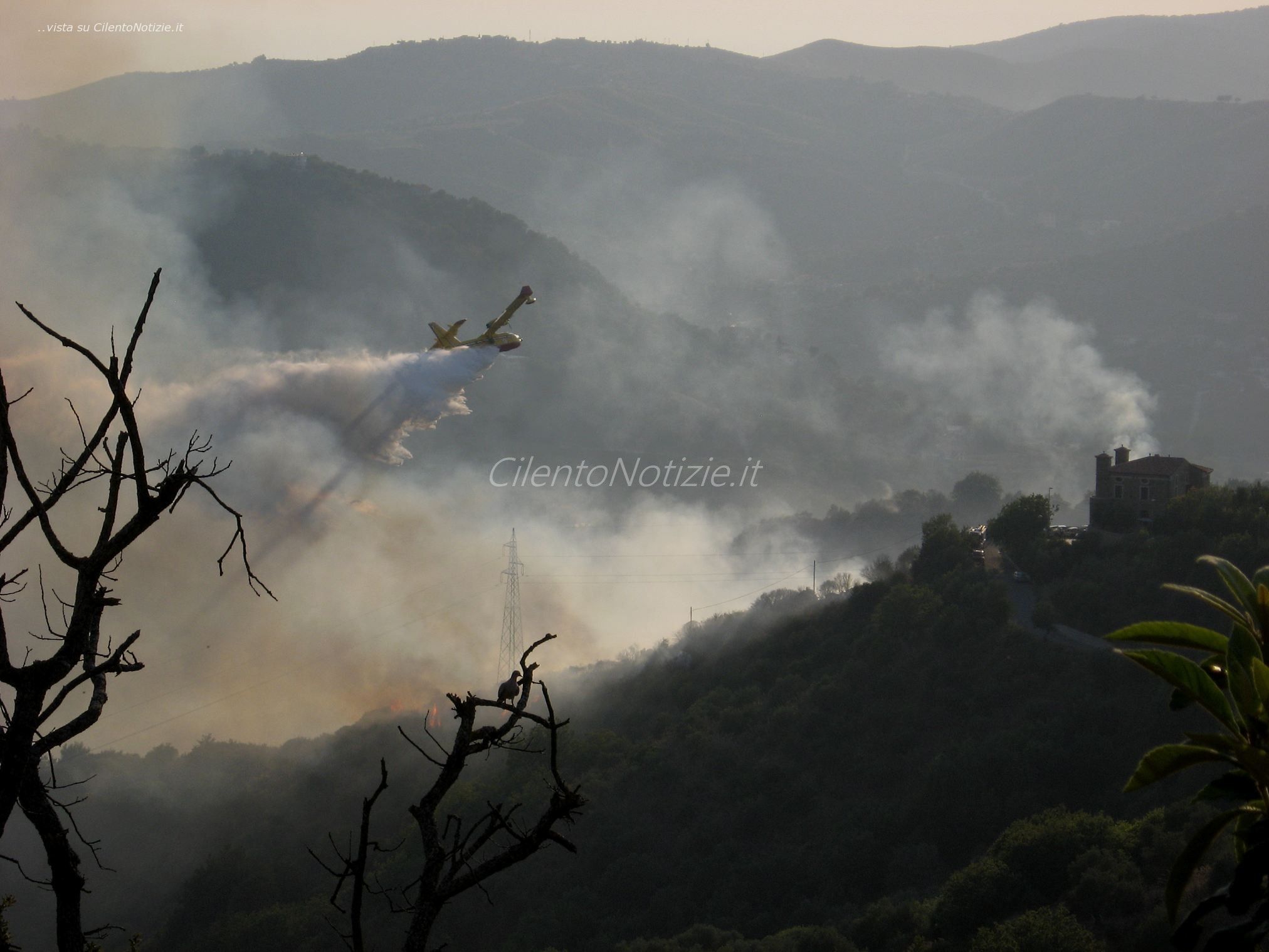 incendio a torchiara estate 2012