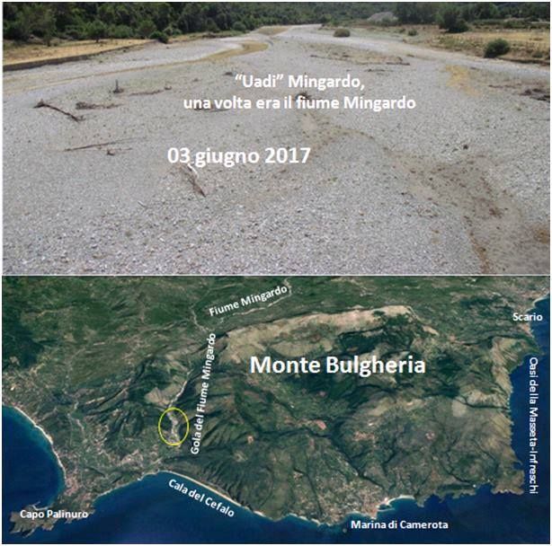 gola fiume mingardo cilento pioggia