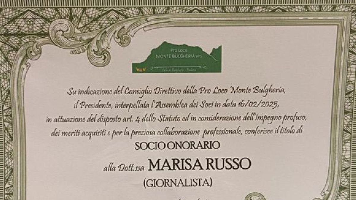 01032025 attestato marisa russo