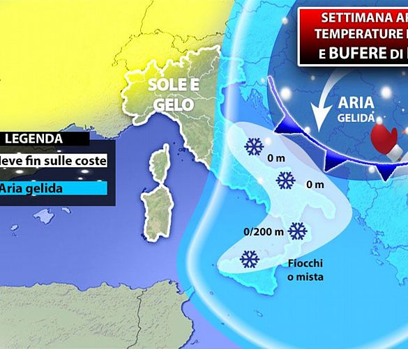 02012019 gelo e neve in arrivo italia