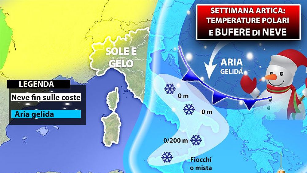 02012019 gelo e neve in arrivo italia