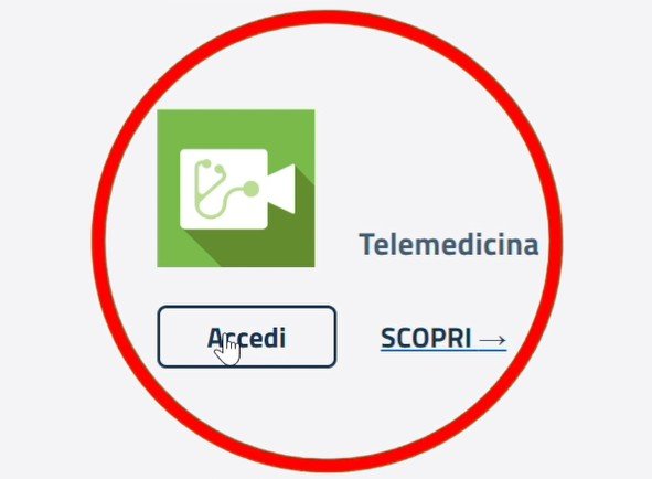 dove cliccare telemedicina