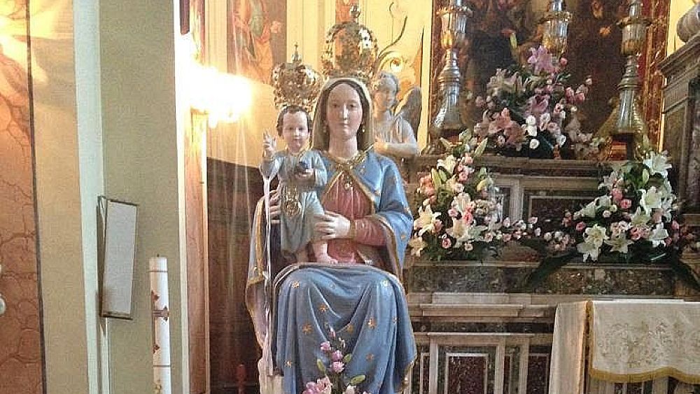 02062023 statua della madonna degli angeli a sacco 02062023 statua della madonna degli angeli a sacco