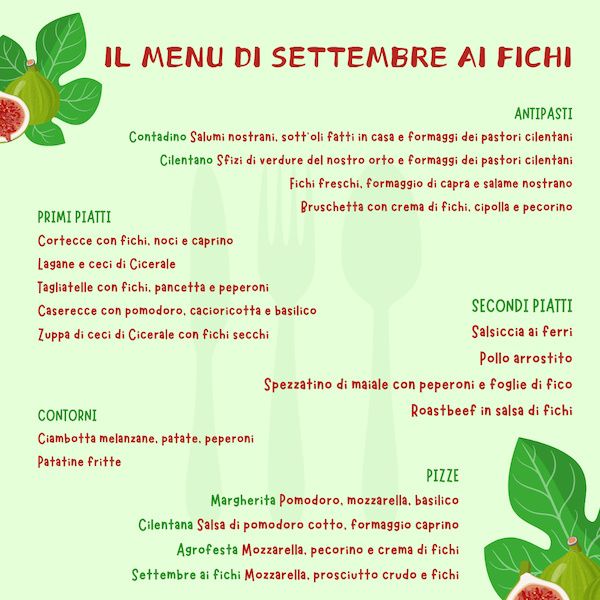 menu settembre ai fichi