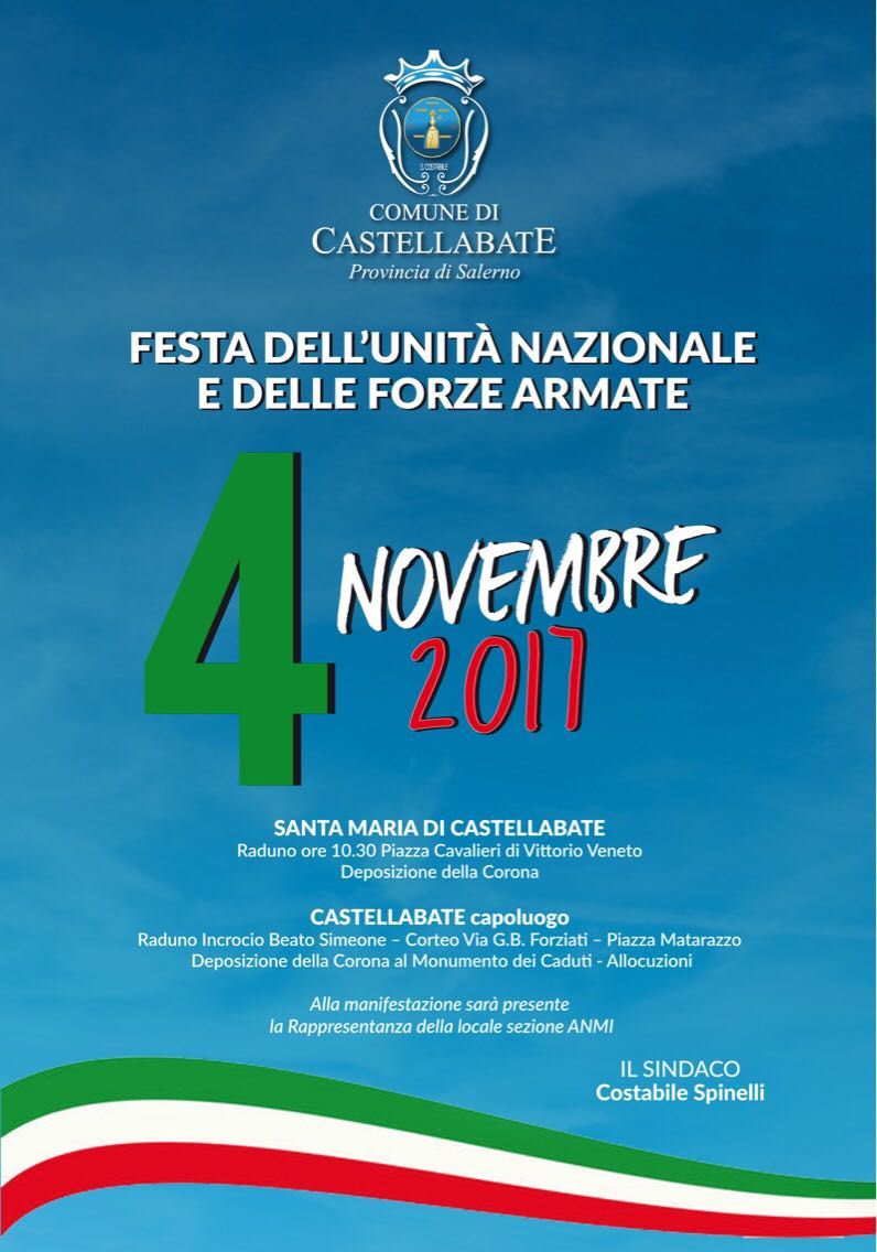 celebrazioni 4 novembre 2017