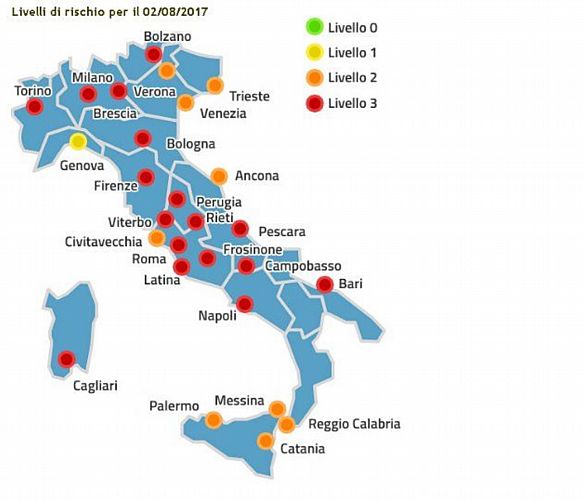 03082017 bollettini caldo afa italia